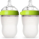 Comotomo Baby Bottle, Green, 8 oz