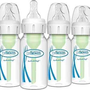 Dr. Brown's Natural Flow Anti-Colic Options+ Narrow Baby Bottles 4 oz/120 mL
