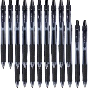 45 Pack Black Gel Pens, Retractable Medium Point Gel Ink Pens