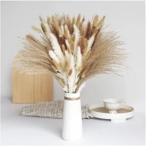 Luxthetic 100 Pcs Pampas Dried Grass Flowers Arrangement