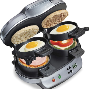 Hamilton Beach Dual Breakfast Sandwich Maker with Timer