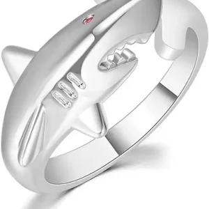 silver red eye shark for women
