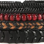 4 Wrap Bracelets for Mens