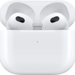Apple AirPods (3rd Generation) Wireless Ear Buds, Bluetooth Headphones, Personalized Spatial Audio, Sweat and Water Resistant, Lightning Charging Case