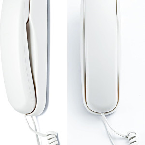 Corded Phone for Home, Durable landline Phone with Large Buttons for Seniors, Versatile Mini Phone for The Home, Office, and More(White)
