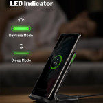 INIU Wireless Charger, 15W Fast Wireless Charging Station with Sleep-Friendly Adaptive Light Compatible with iPhone 15 14 13 12 Pro XR XS 8 Plus Samsu