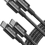 Anker USB C Charger Cable, New Nylon USB C to USB C Cable (6ft, 2Pack), 60W(3A) for iPhone 15/15 Pro/15 Plus/15 Pro Max, iPad Mini 6/ Pro 2021, iPad A