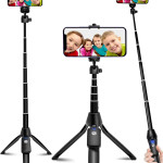 Selfie Stick, 40 inch Extendable Selfie Stick Tripod,Phone Tripod with Wireless Remote Shutter