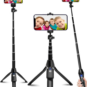 Selfie Stick, 40 inch Extendable Selfie Stick Tripod,Phone Tripod with Wireless Remote Shutter