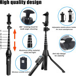 Selfie Stick, 40 inch Extendable Selfie Stick Tripod,Phone Tripod with Wireless Remote Shutter