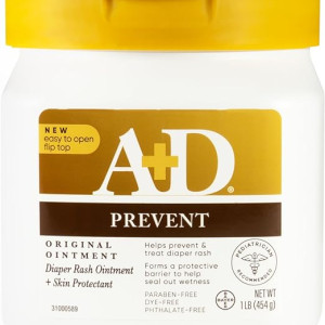 A+D Original Diaper Rash Ointment, Prevents & Protects Diaper Rash