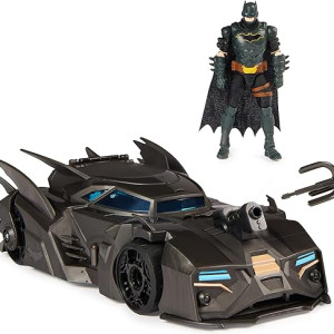 DC Comics Crusader Batmobile Playset with Exclusive 4-inch Batman Figure - Unleash Adventure!