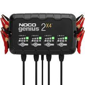 NOCO GENIUS2X4, 4-Bank, 8A (2A/Bank) Smart Car Battery Charger