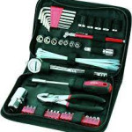 Apollo Tools 56 Piece Compact Metric Auto Tool Set in Zippered Case