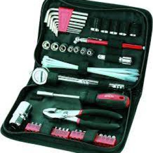 Apollo Tools 56 Piece Compact Metric Auto Tool Set in Zippered Case