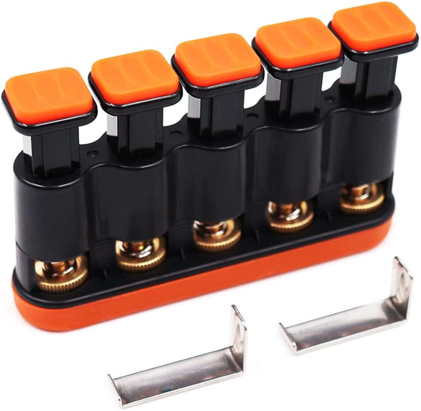 DILIMI Finger Strengthener,Guitar Beginner Exercier,Finger Trainer,Hand Grip Strength Trainer for Athletes,Musicians & Physical Therapy