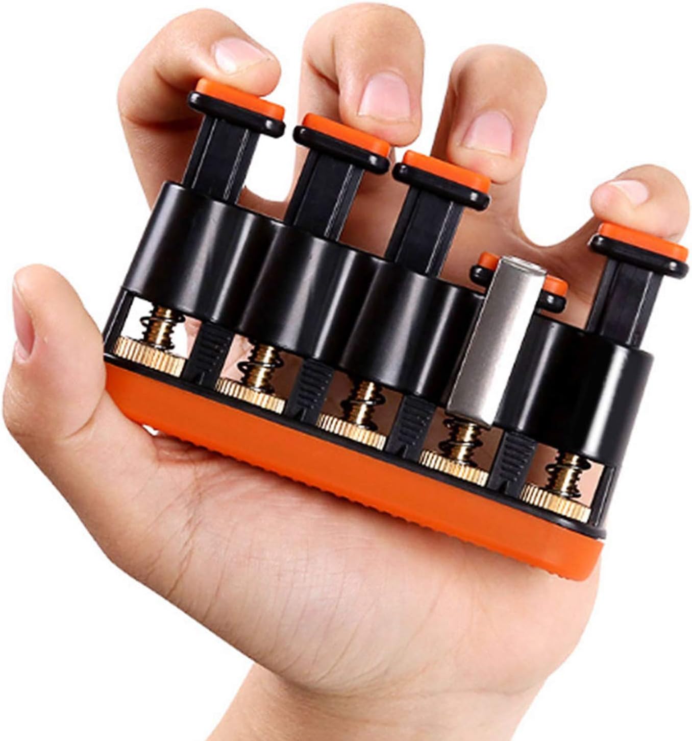 DILIMI Finger Strengthener,Guitar Beginner Exercier,Finger Trainer,Hand Grip Strength Trainer for Athletes,Musicians & Physical Therapy