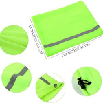 2 Pieces Fleece Neck Gaiter Visibility Reflective Safety Neck Warmer