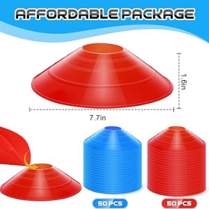 100 Pcs Soccer Training Cones Kit Field