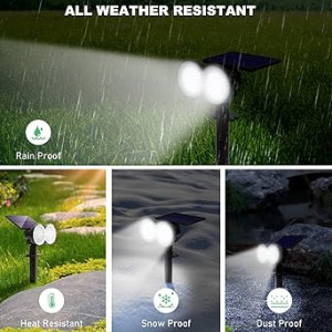 The LED solar landscape spotlights