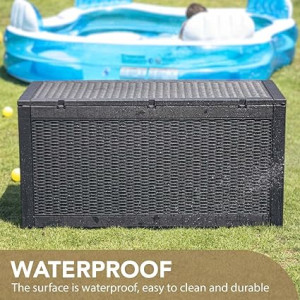 Devoko 100 Gallon Waterproof Large Resin Deck Box