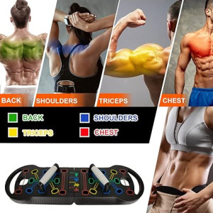 Portable Foldable 20 in 1 Push Up Bar at Home Gym