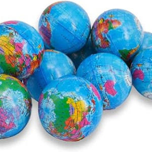 World Stress Balls for Kids Mini Earth Ball