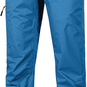 Little Donkey Andy Women's Lightweight Waterproof Rain Pants Breathable Hiking Pants for Outdoor Fishing