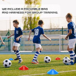 100 Pcs Soccer Training Cones Kit Field