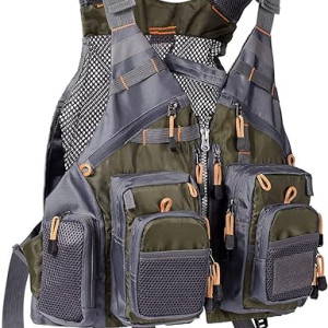 BASSDASH Strap Fishing Vest Adjustable for Men and Women