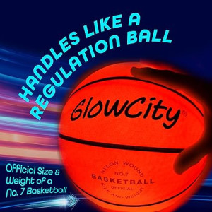 GlowCity Glow in The Dark Basketball for Teen Boy